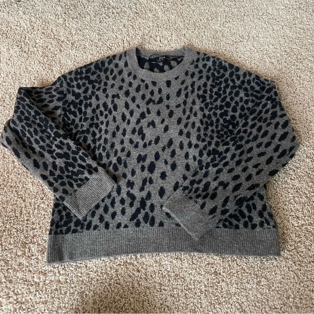 Rails 'Chance' Wool Gray And Black Sweater In Dal… - image 5